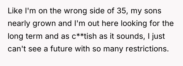 Like I'm on the wrong side of 35, my sons...