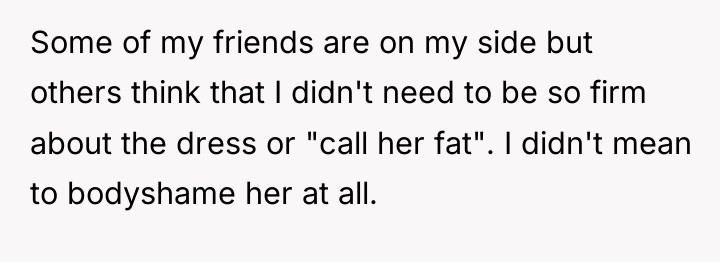 Some of my friends are on my side but others...
