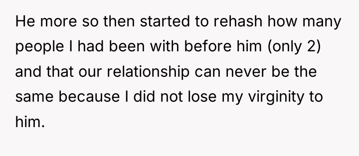 He more so then started to rehash how many people...