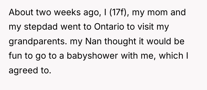 About two weeks ago, I (17f), my mom and my...
