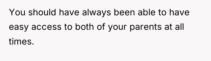 You should have always been able to have easy access...