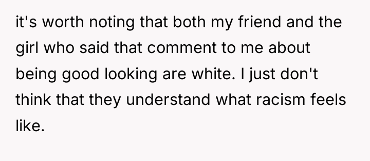 it's worth noting that both my friend and the girl...