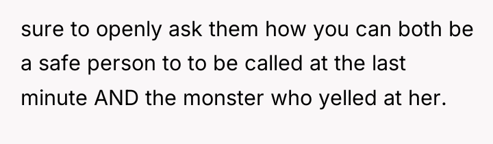 sure to openly ask them how you can both be...