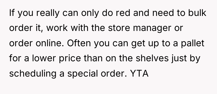 If you really can only do red and need to...