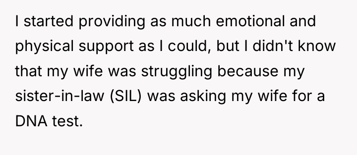 I started providing as much emotional and physical support as...