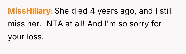 MissHillary She died 4 years ago, and I still miss...
