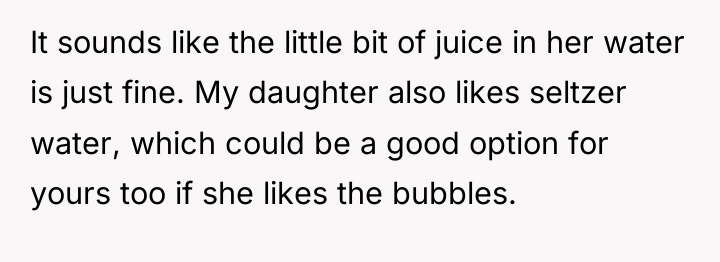 It sounds like the little bit of juice in her...