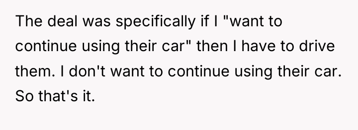 The deal was specifically if I "want to continue using...