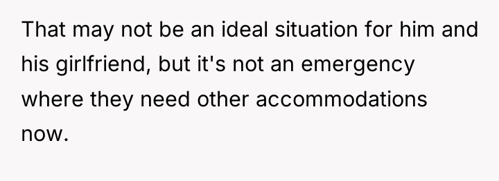 That may not be an ideal situation for him and...