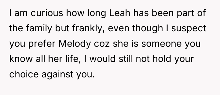 I am curious how long Leah has been part of...