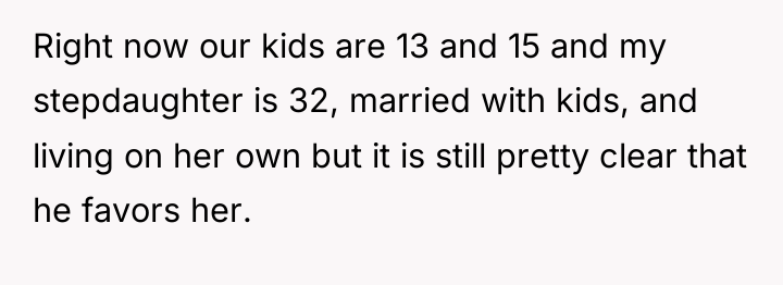 Right now our kids are 13 and 15 and my...