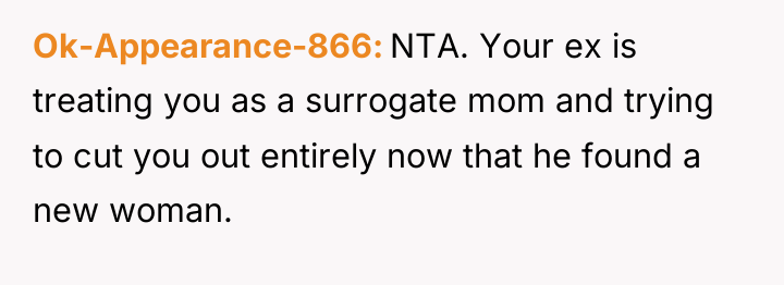 Ok-Appearance-866 NTA. Your ex is treating you as a surrogate...