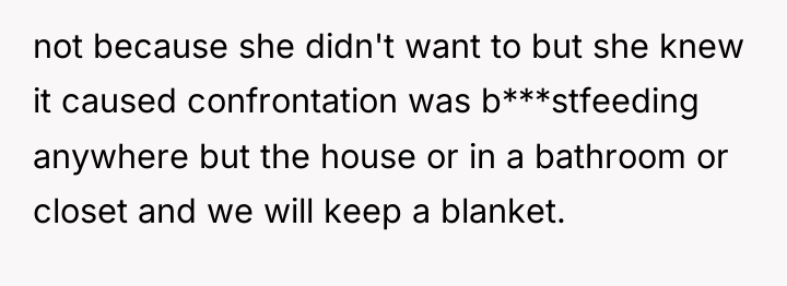 not because she didn't want to but she knew it...