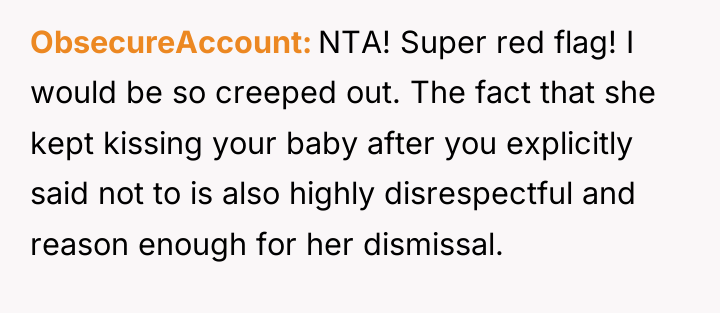 ObsecureAccount NTA! Super red flag! I would be so creeped...