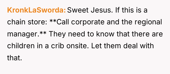 KronkLaSworda Sweet Jesus. If this is a chain store: **Call...