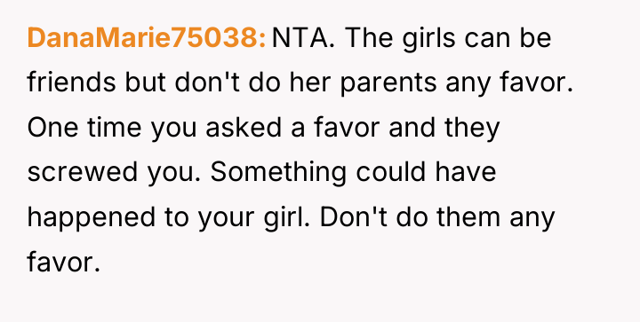 DanaMarie75038 NTA. The girls can be friends but don't do...