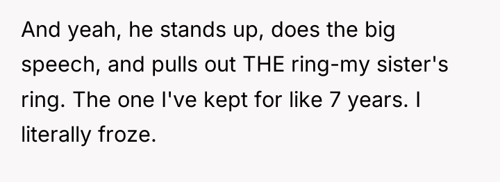And yeah, he stands up, does the big speech, and...