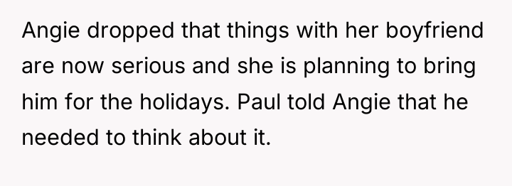 Angie dropped that things with her boyfriend are now serious...