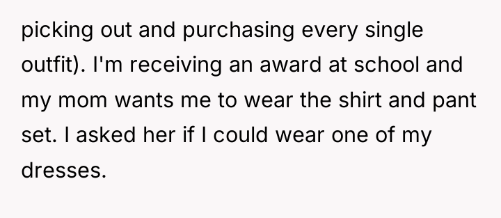 picking out and purchasing every single outfit). I'm receiving an...