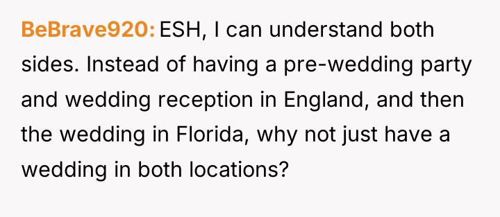 BeBrave920 ESH, I can understand both sides. Instead of having...