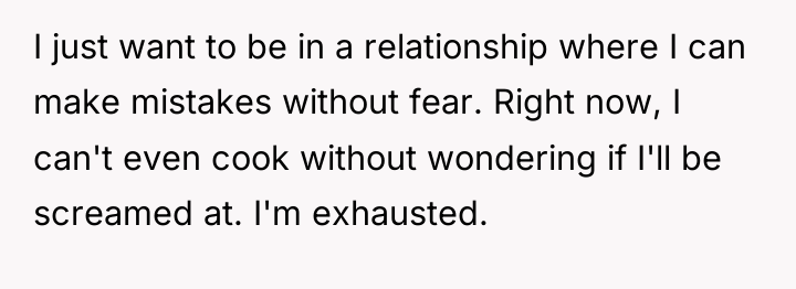 I just want to be in a relationship where I...