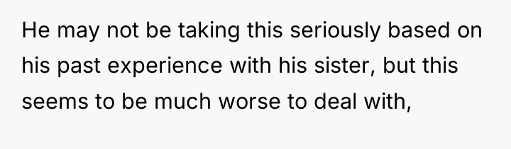 He may not be taking this seriously based on his...