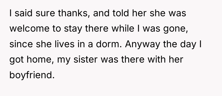 I said sure thanks, and told her she was welcome...
