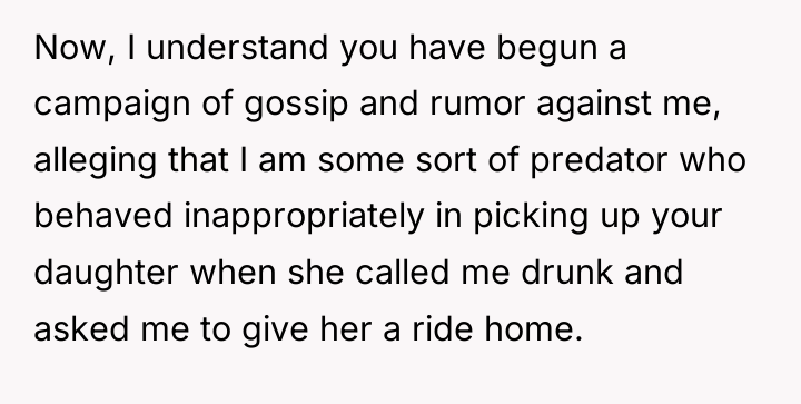 Now, I understand you have begun a campaign of gossip...