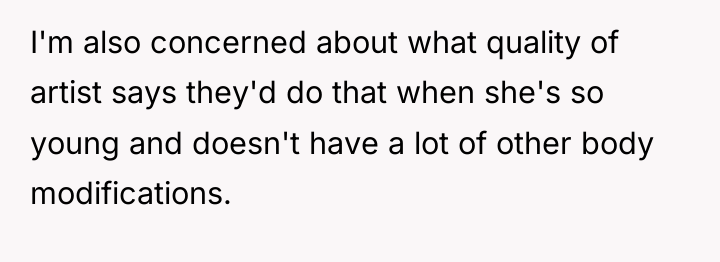 I'm also concerned about what quality of artist says they'd...