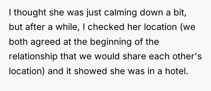 I thought she was just calming down a bit, but...