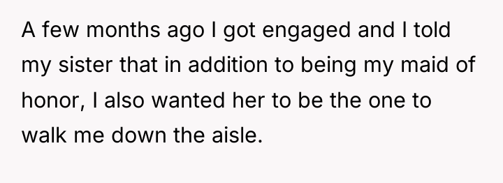 A few months ago I got engaged and I told...