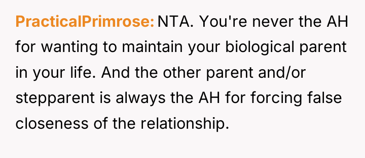 PracticalPrimrose NTA. You're never the AH for wanting to maintain...