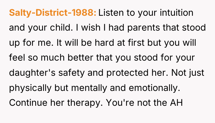 Salty-District-1988 Listen to your intuition and your child. I wish...