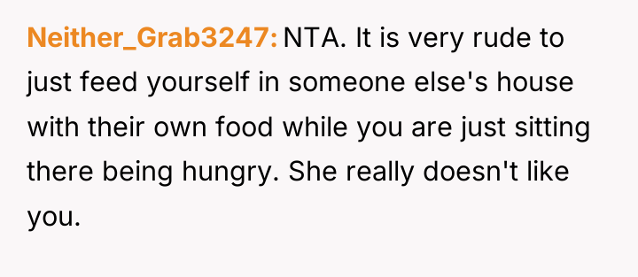 Neither_Grab3247 NTA. It is very rude to just feed yourself...