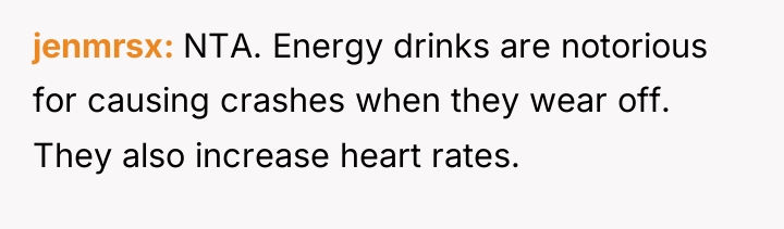 jenmrsx NTA. Energy drinks are notorious for causing crashes when...