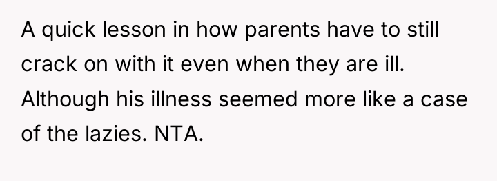 A quick lesson in how parents have to still crack...