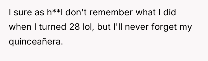 I sure as h**l don't remember what I did when...