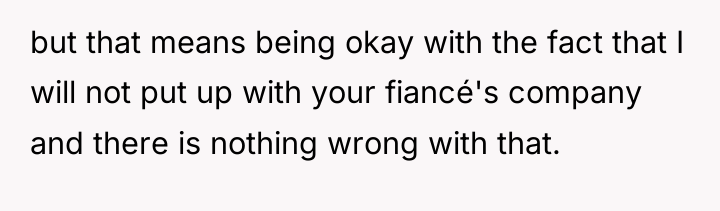 but that means being okay with the fact that I...