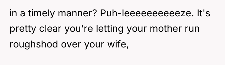 in a timely manner? Puh-leeeeeeeeeeze. It's pretty clear you're letting...