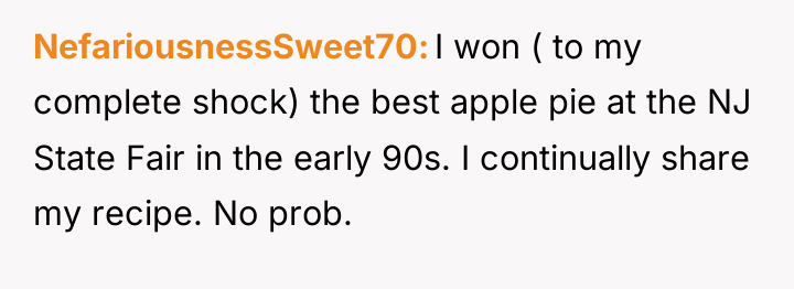 NefariousnessSweet70 I won ( to my complete shock) the best...