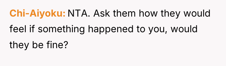 Chi-Aiyoku NTA. Ask them how they would feel if something...