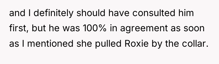 and I definitely should have consulted him first, but he...