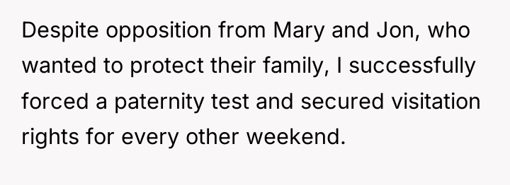Despite opposition from Mary and Jon, who wanted to protect...