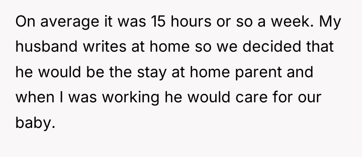 On average it was 15 hours or so a week....
