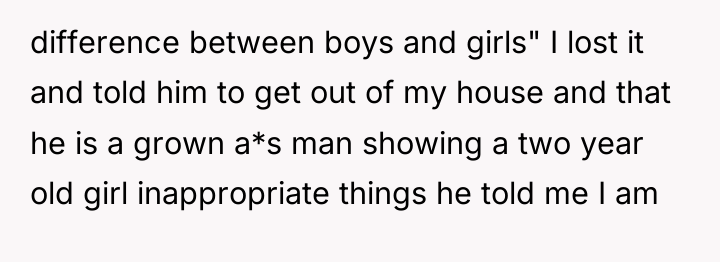 difference between boys and girls" I lost it and told...