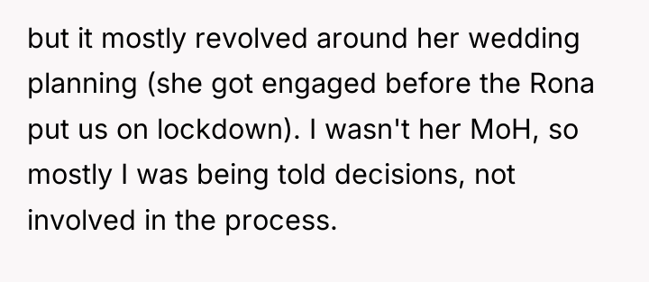 but it mostly revolved around her wedding planning (she got...