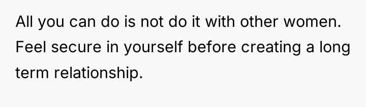 All you can do is not do it with other...