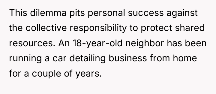 This dilemma pits personal success against the collective responsibility to...