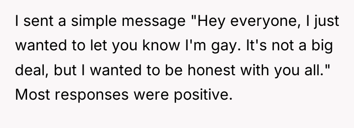 I sent a simple message "Hey everyone, I just wanted...