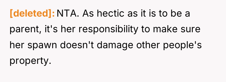 [deleted] NTA. As hectic as it is to be a...